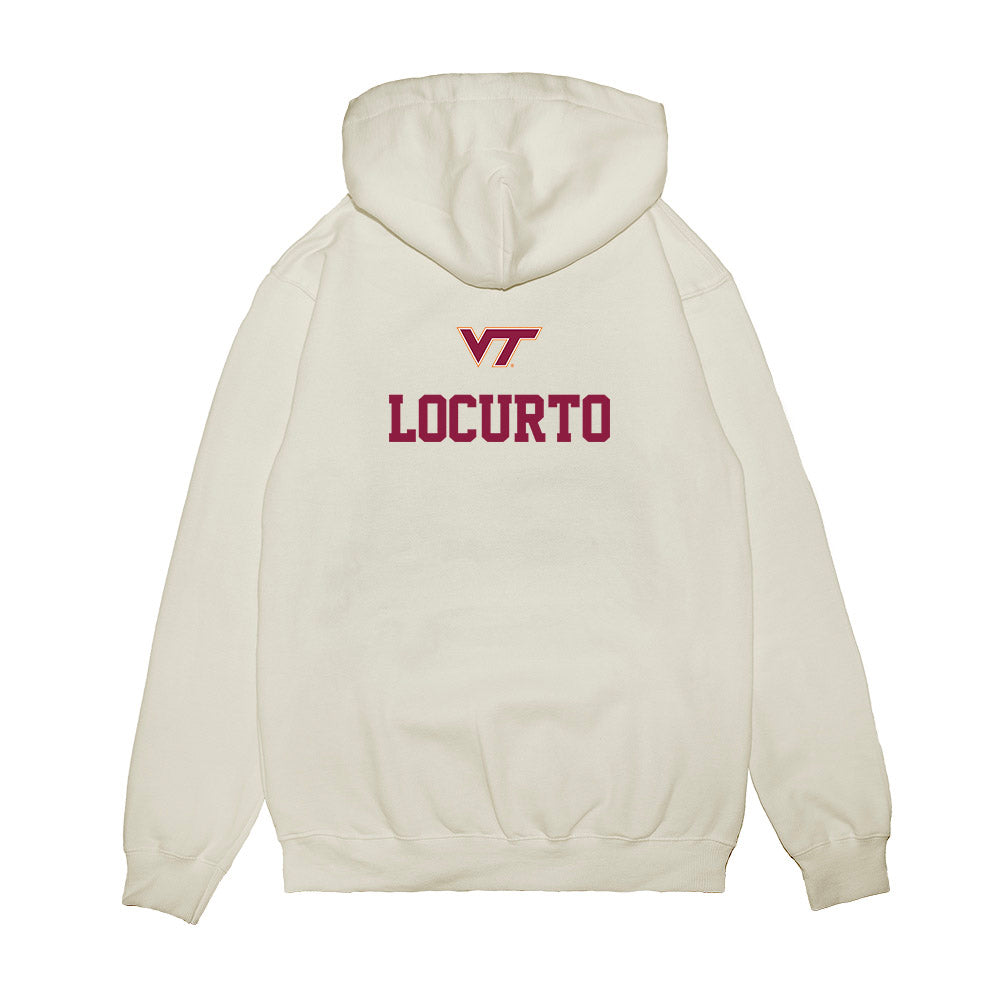 Virginia Tech - NCAA Baseball : Nick Locurto - USA Premium Hooded Sweatshirt-1