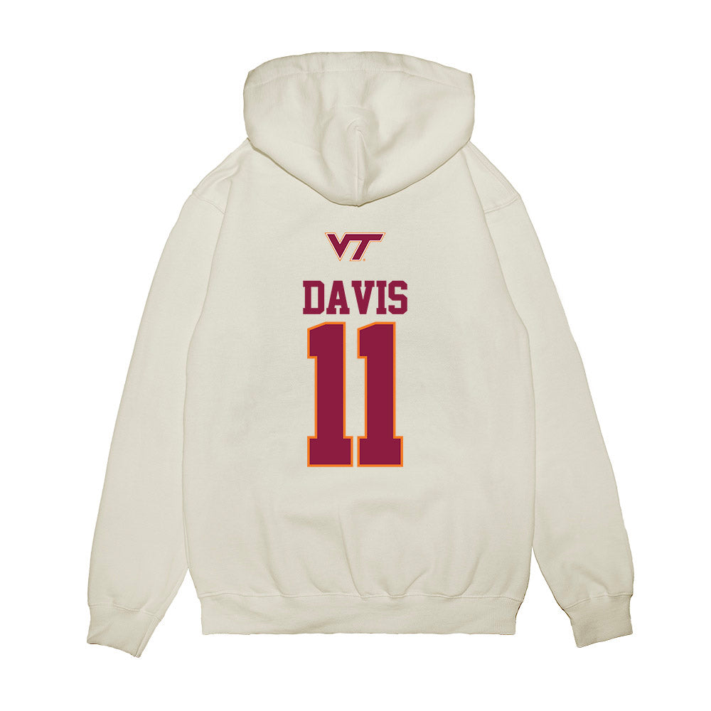 Virginia Tech - NCAA Baseball : Jared Davis - USA Premium Hooded Sweatshirt-1