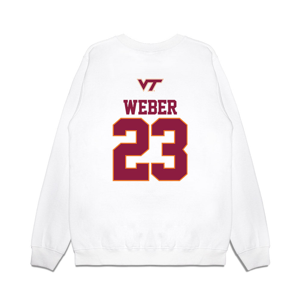 Virginia Tech - NCAA Baseball : Ben Weber - USA Premium Crewneck Sweatshirt-1