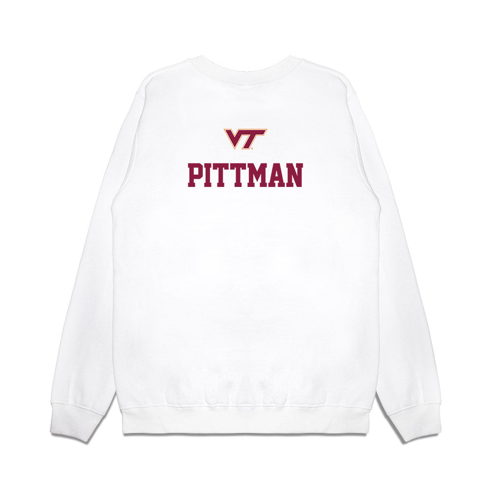 Virginia Tech - NCAA Baseball : Cameron Pittman - USA Premium Crewneck Sweatshirt-1