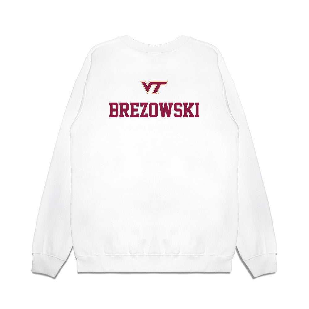 Virginia Tech - NCAA Baseball : Josh Brezowski - USA Premium Crewneck Sweatshirt-1
