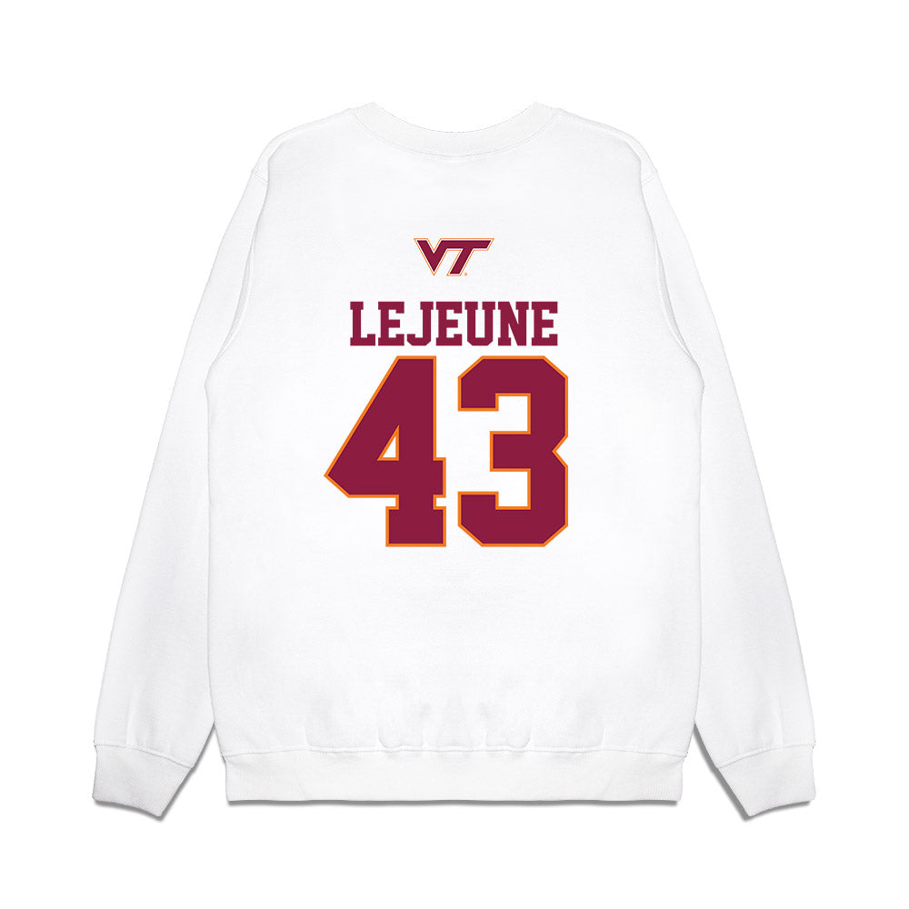 Virginia Tech - NCAA Baseball : Cameron LeJeune - USA Premium Crewneck Sweatshirt-1