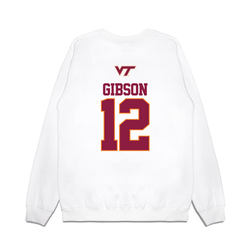 Virginia Tech - NCAA Baseball : Ethan Gibson - USA Premium Crewneck Sweatshirt-1
