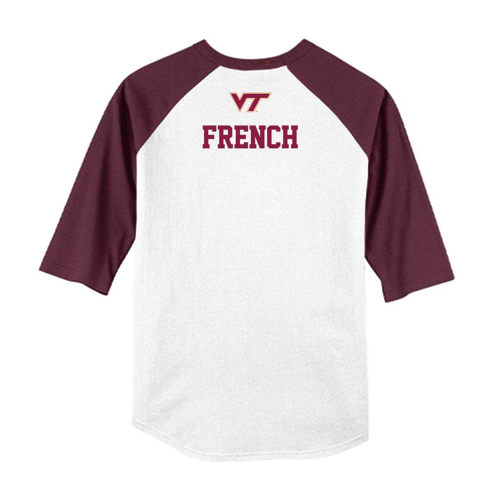 Virginia Tech - NCAA Baseball : Anderson French - USA Raglan Shirt-1