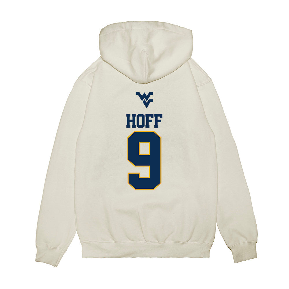 West Virginia - NCAA Baseball : Bryson Hoff - USA Raglan Premium Hooded Sweatshirt-1