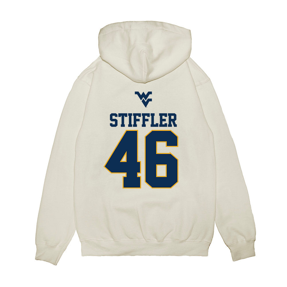 West Virginia - NCAA Baseball : Mac Stiffler - USA Raglan Premium Hooded Sweatshirt-1