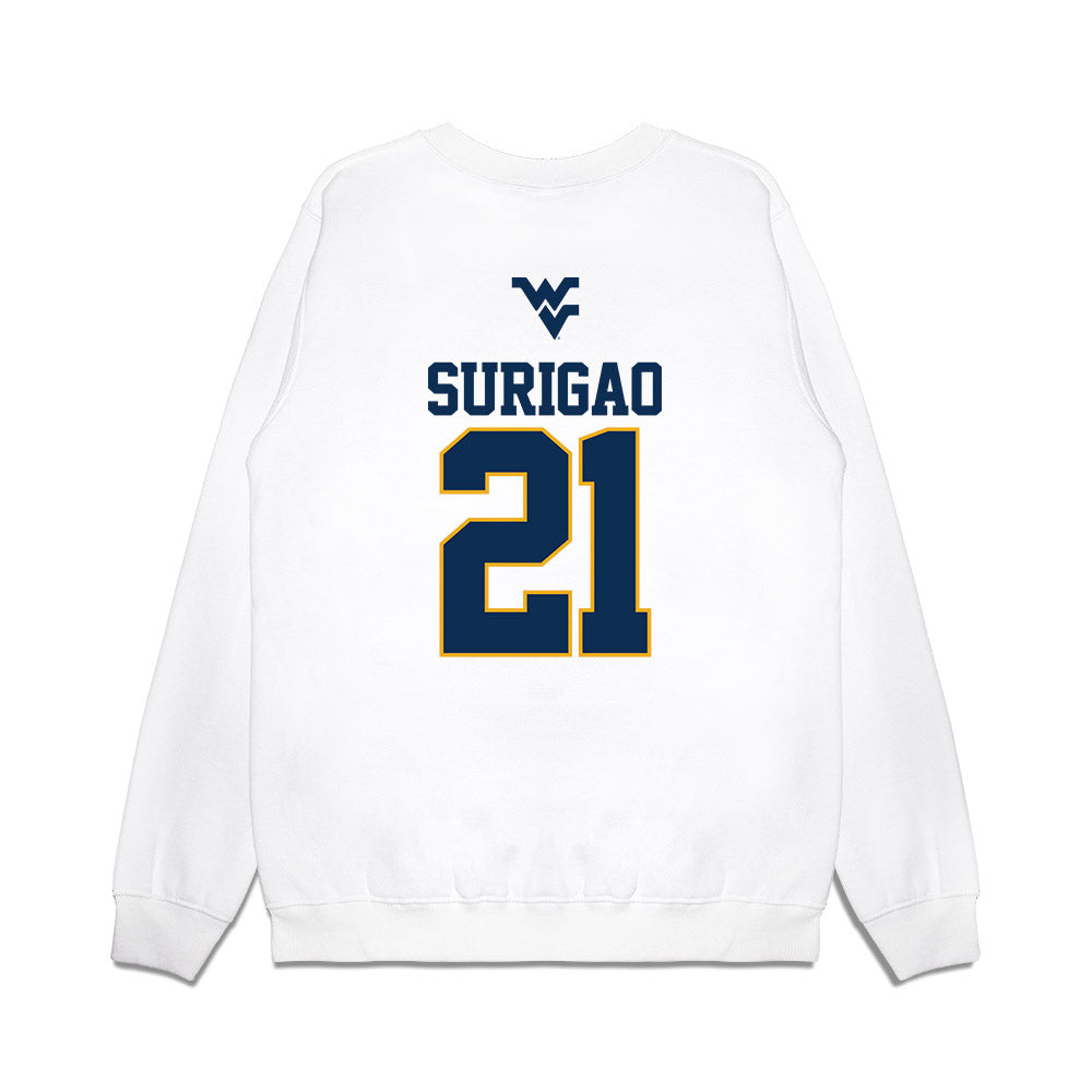 West Virginia - NCAA Baseball : Joshua Surigao - USA Raglan Premium Crewneck Sweatshirt-1