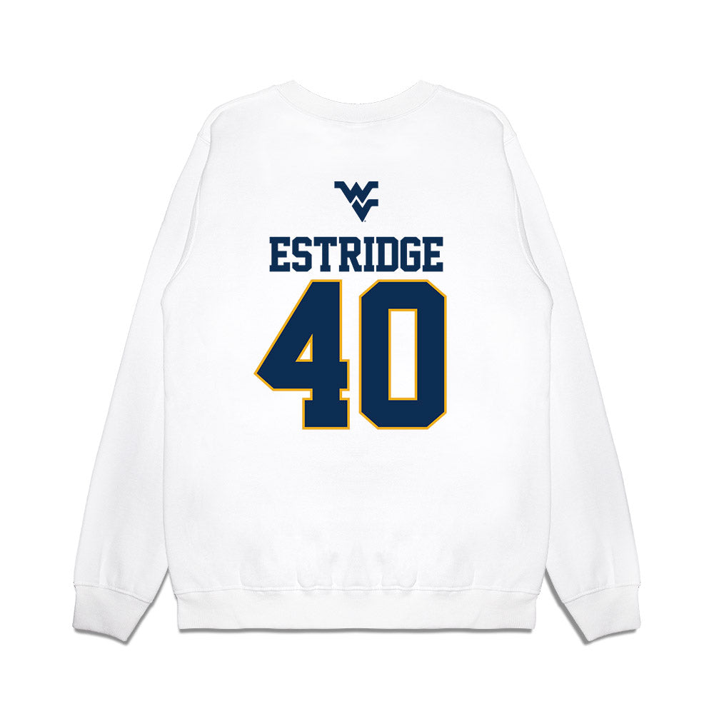West Virginia - NCAA Baseball : Carson Estridge - USA Raglan Premium Crewneck Sweatshirt-1