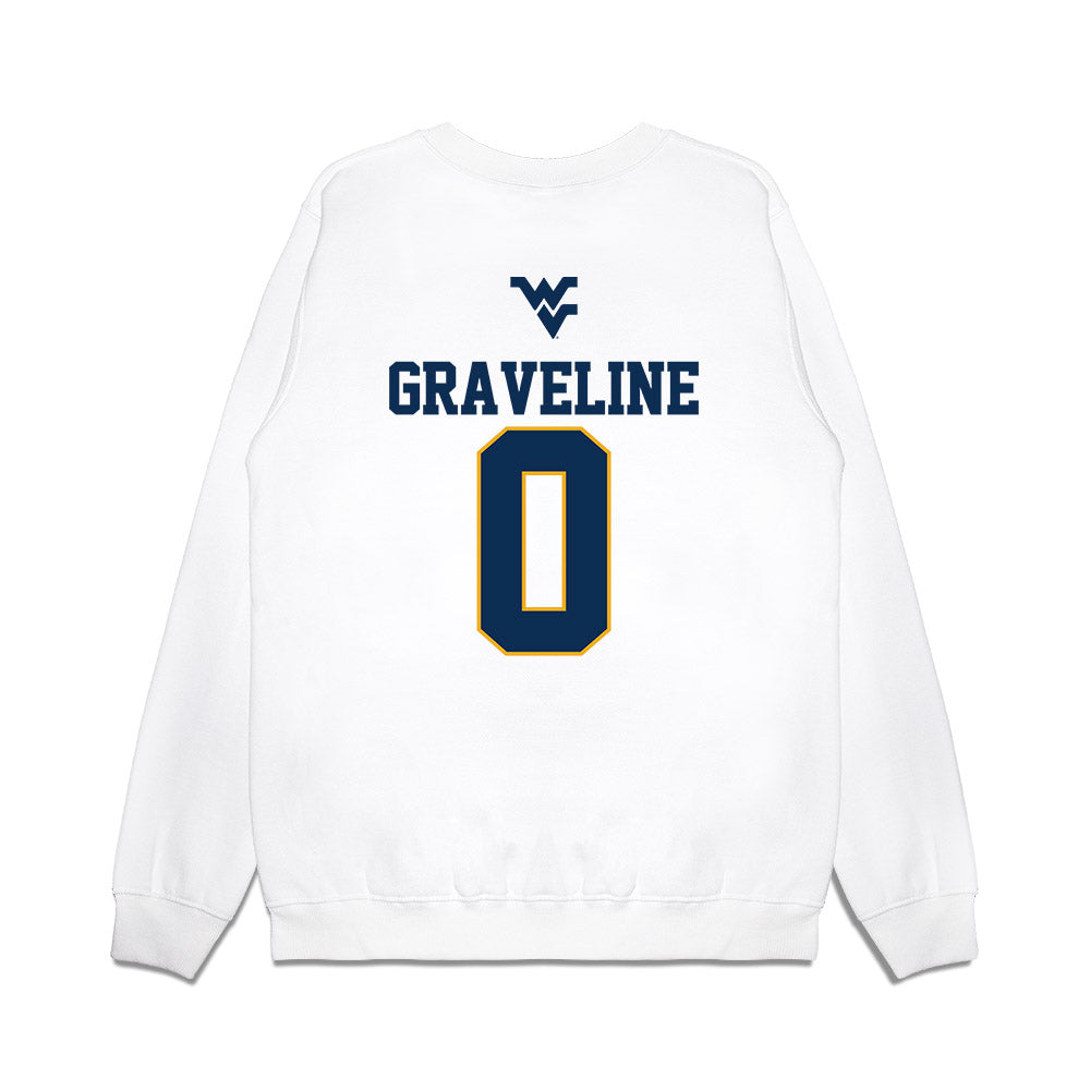 West Virginia - NCAA Baseball : Matthew Graveline - USA Raglan Premium Crewneck Sweatshirt-1