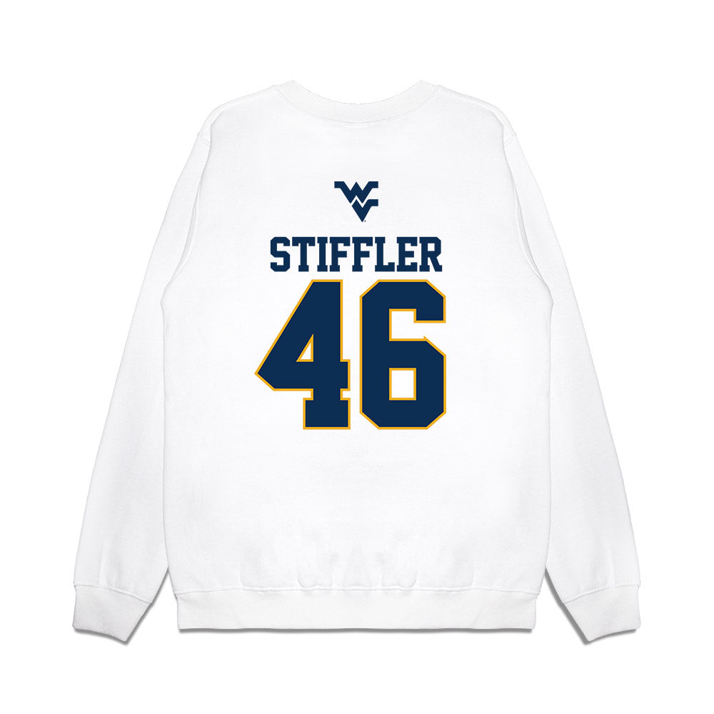 West Virginia - NCAA Baseball : Mac Stiffler - USA Raglan Premium Crewneck Sweatshirt-1