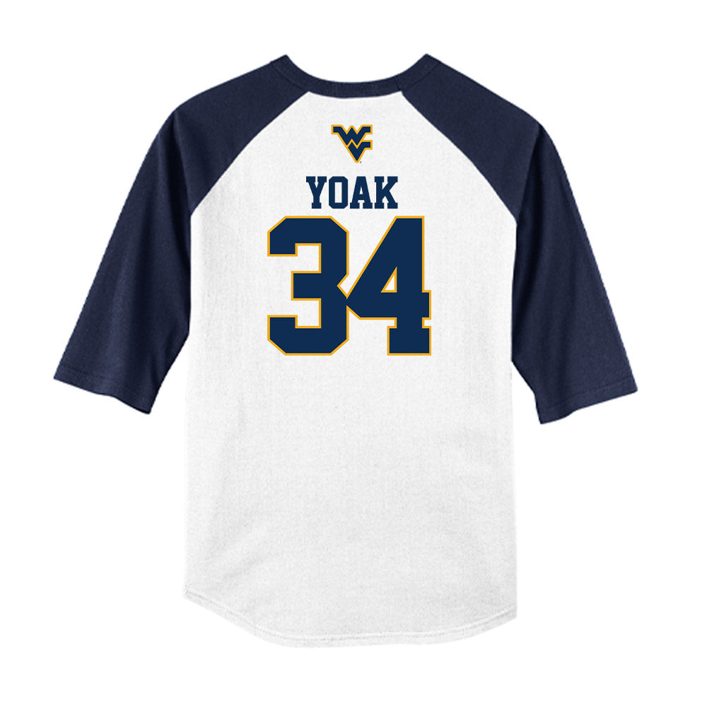 West Virginia - NCAA Baseball : Bryant Yoak - USA Raglan Raglan Shirt-1