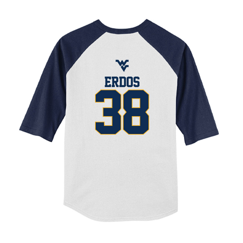 West Virginia - NCAA Baseball : Creed Erdos - USA Raglan Youth Raglan T-Shirt-1