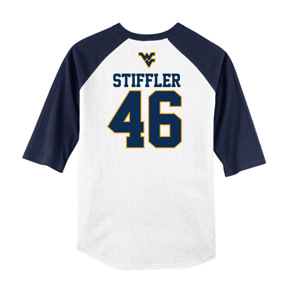 West Virginia - NCAA Baseball : Mac Stiffler - USA Raglan Raglan Shirt-1