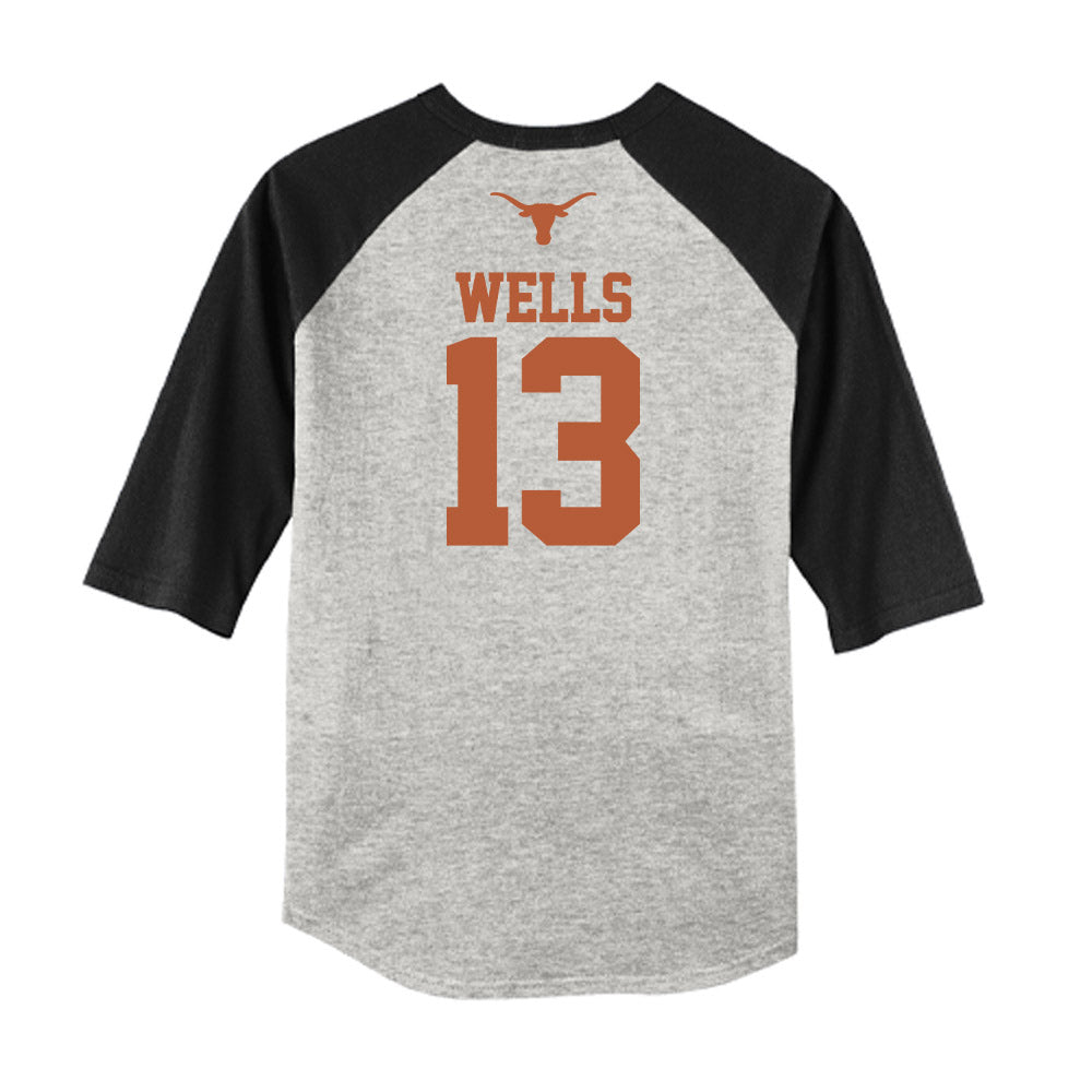 Texas - NCAA Softball : Hannah Wells - USA Raglan Shirt-1