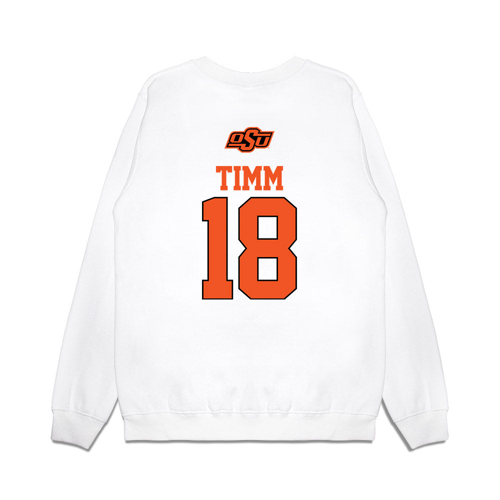 Oklahoma State - NCAA Softball : Claire Timm - USA Premium Crewneck Sweatshirt-1