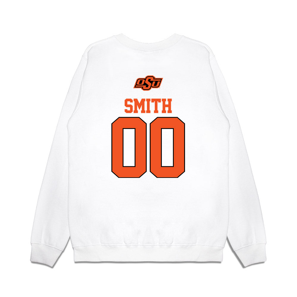 Oklahoma State - NCAA Softball : Makala Smith - USA Premium Crewneck Sweatshirt-1