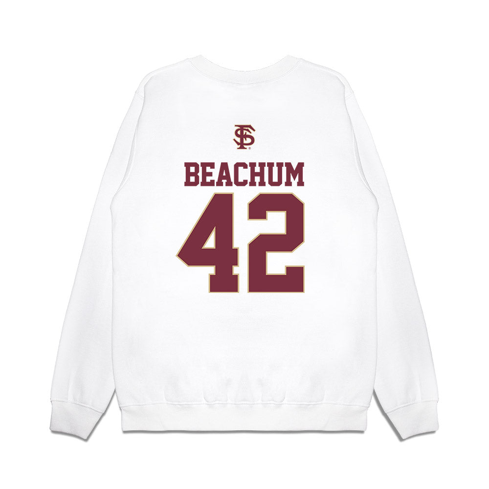 FSU - NCAA Softball : Jaysoni Beachum - USA Premium Crewneck Sweatshirt-1
