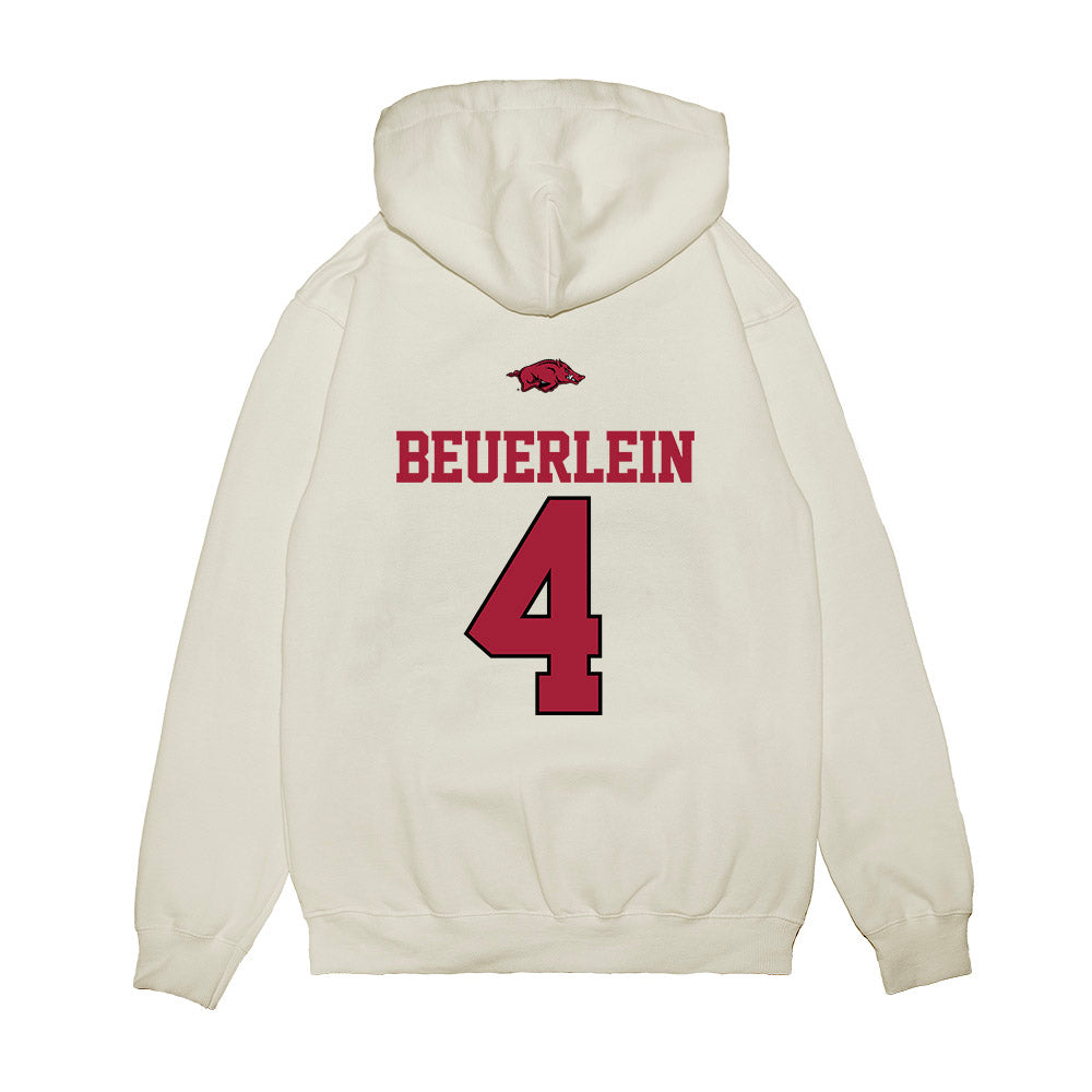 Arkansas - NCAA Softball : Reis Beuerlein - USA Premium Hooded Sweatshirt-1