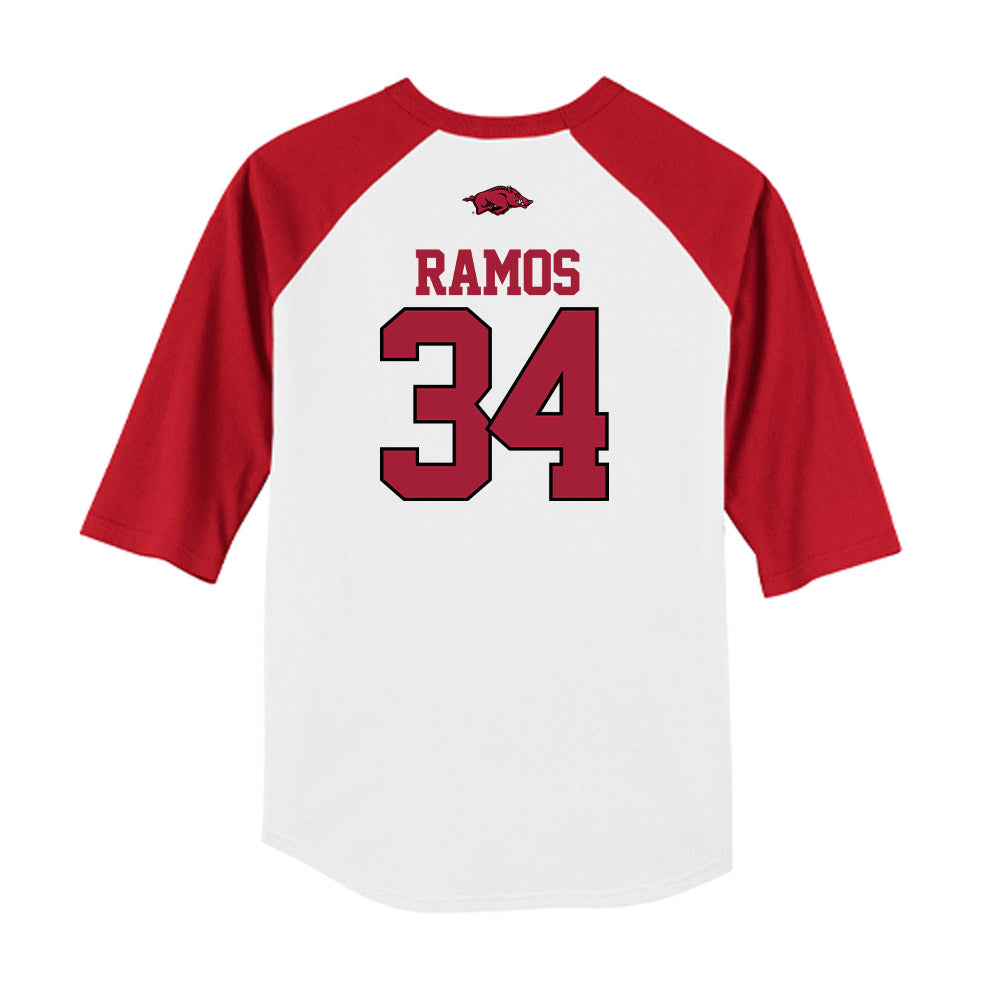 Arkansas - NCAA Softball : jayden ramos - USA Raglan Shirt-1