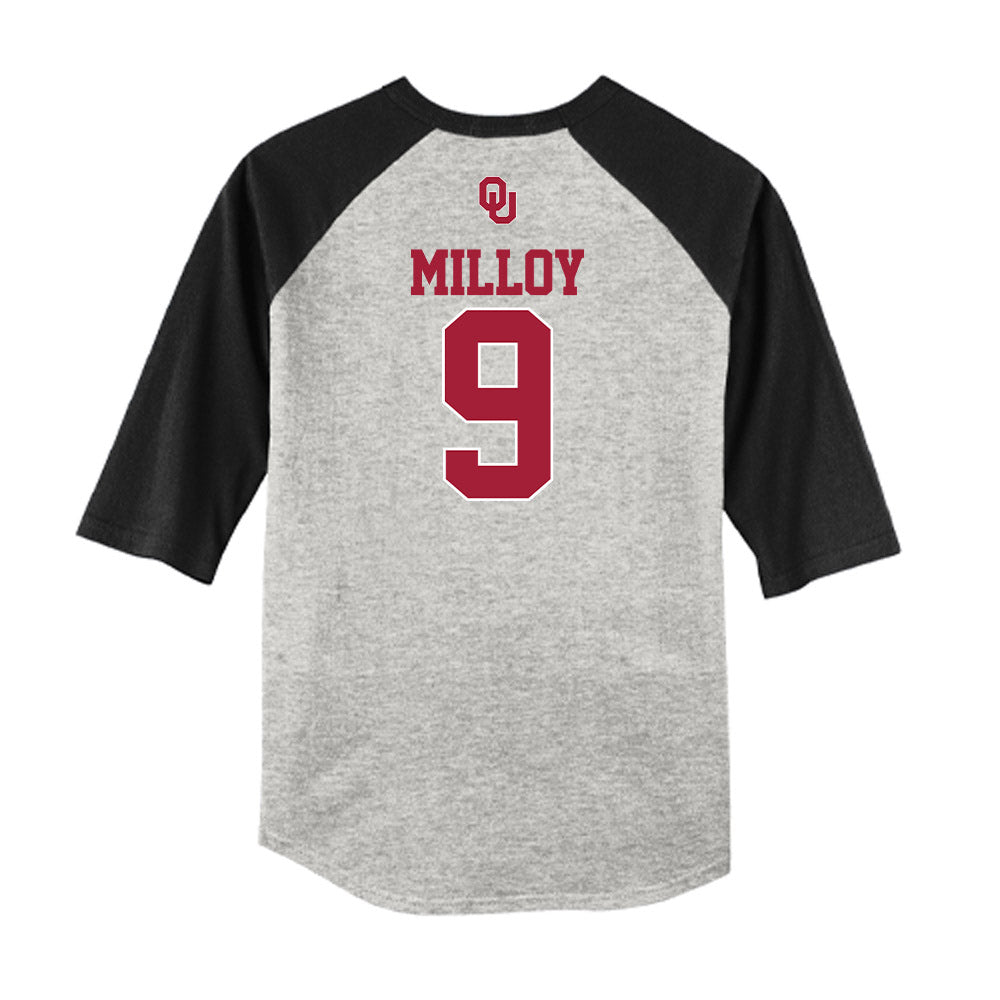 Oklahoma - NCAA Softball : Tia Milloy - USA Raglan Shirt-1