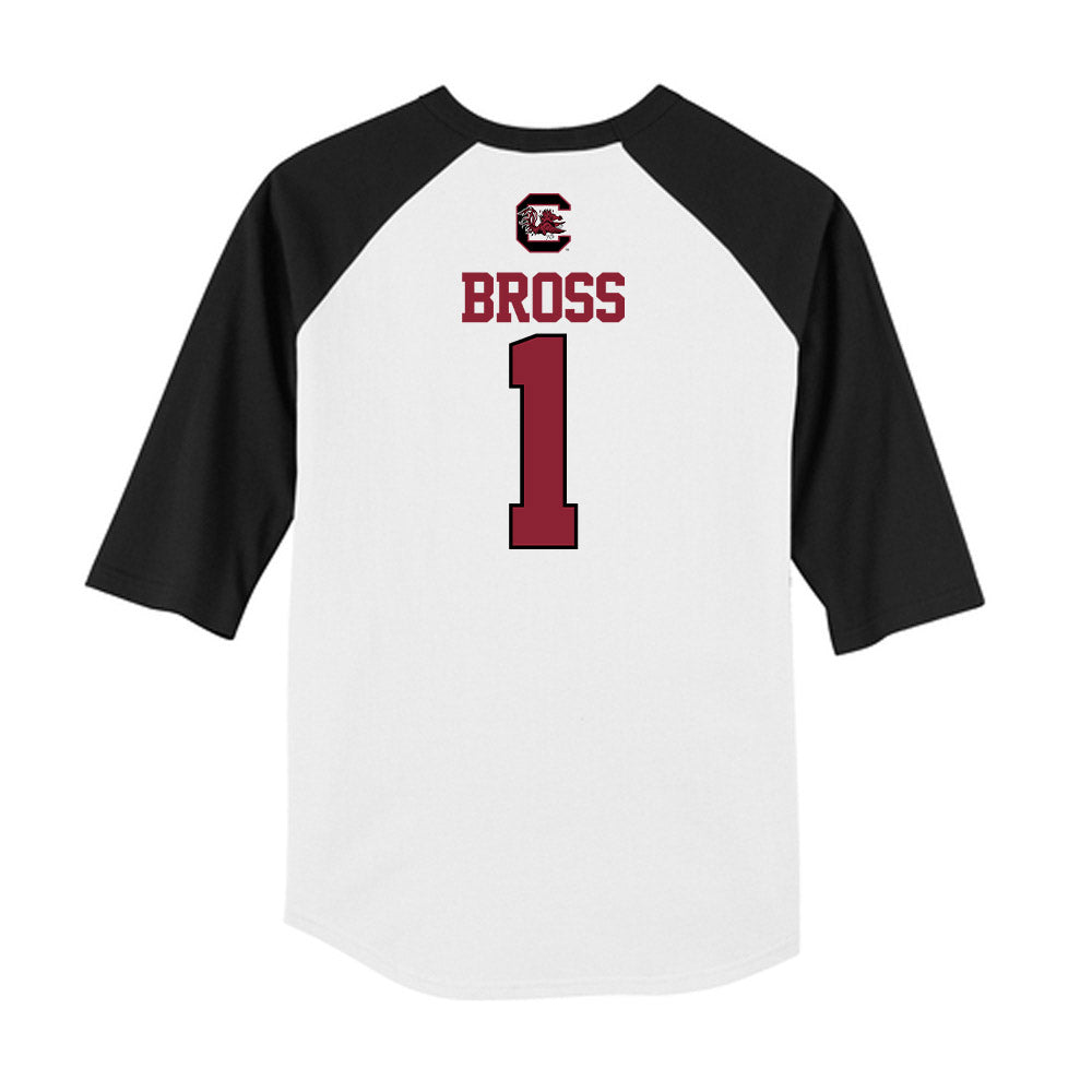 South Carolina - NCAA Softball : Precious Bross - USA Raglan Shirt-1