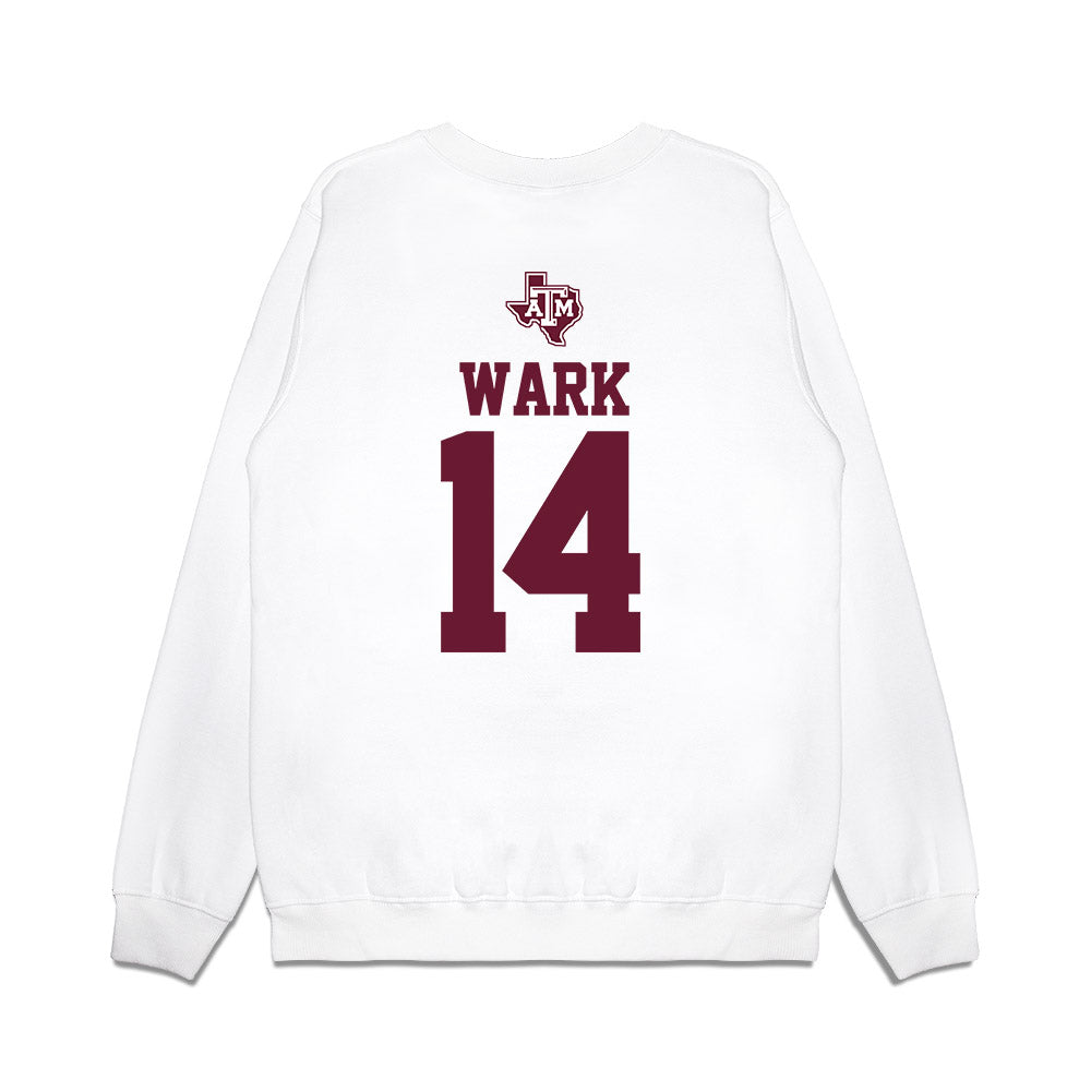 Texas A&M - NCAA Softball : Micaela Wark - USA Premium Crewneck Sweatshirt-1