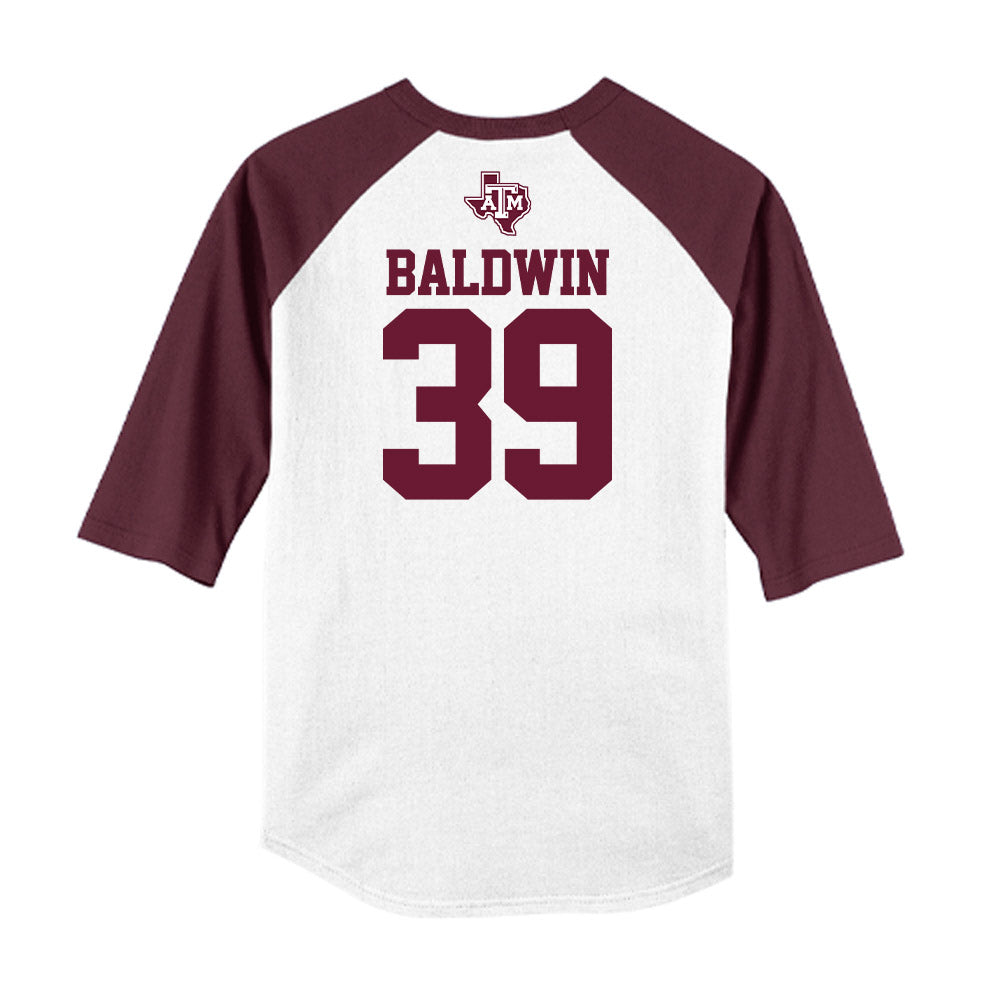 Texas A&M - NCAA Softball : DeeDee Baldwin - USA Raglan Shirt-1
