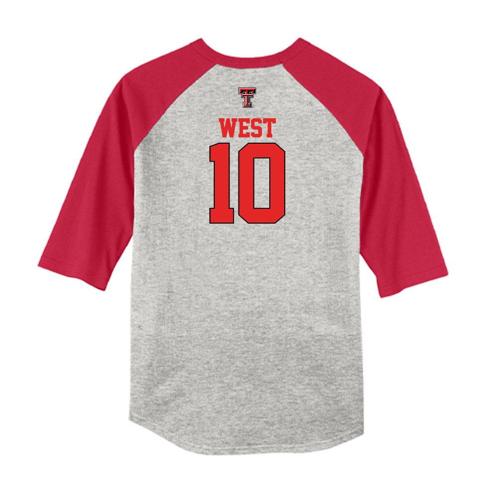 Texas Tech - NCAA Softball : Mallie West - USA Raglan Shirt-1