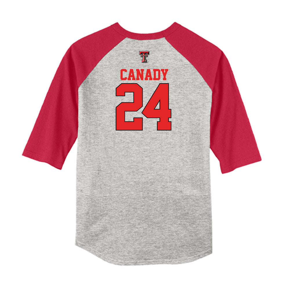 Texas Tech - NCAA Softball : NiJaree Canady - USA Raglan Shirt-1