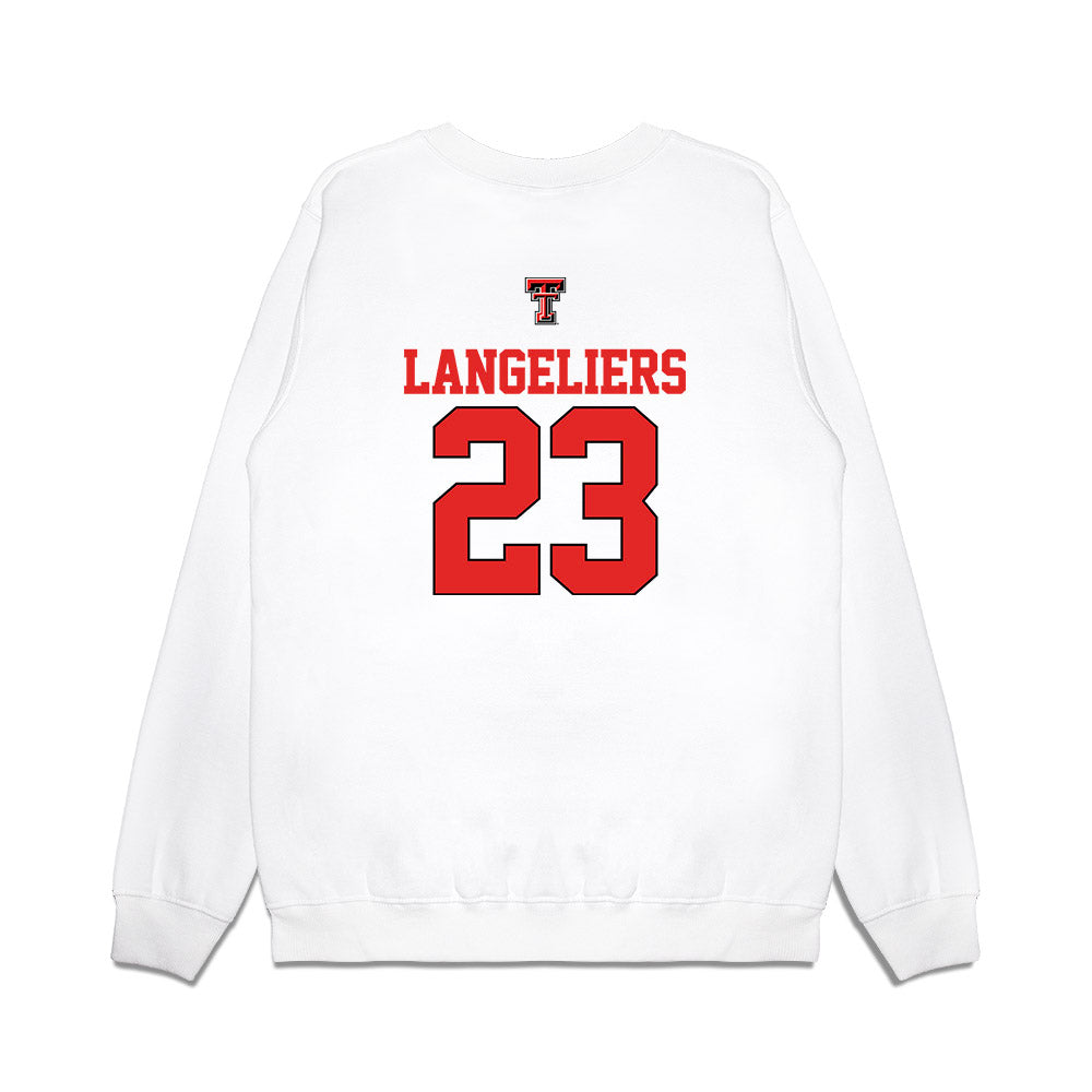 Texas Tech - NCAA Softball : Alexa Langeliers - USA Premium Crewneck Sweatshirt-1