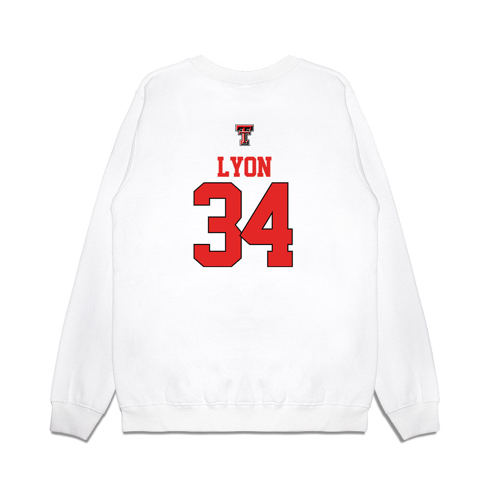 Texas Tech - NCAA Softball : Kaylee Lyon - USA Premium Crewneck Sweatshirt-1