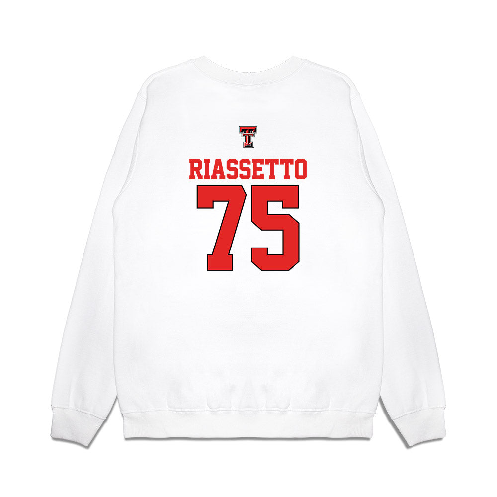 Texas Tech - NCAA Softball : Chloe Riassetto - USA Premium Crewneck Sweatshirt-1