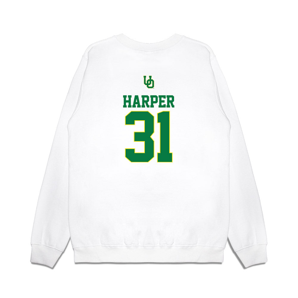 Oregon - NCAA Softball : Amari Harper - USA Premium Crewneck Sweatshirt-1