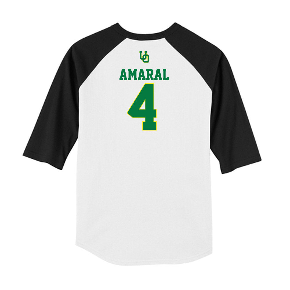 Oregon - NCAA Softball : Addison Amaral - USA Raglan Shirt-1