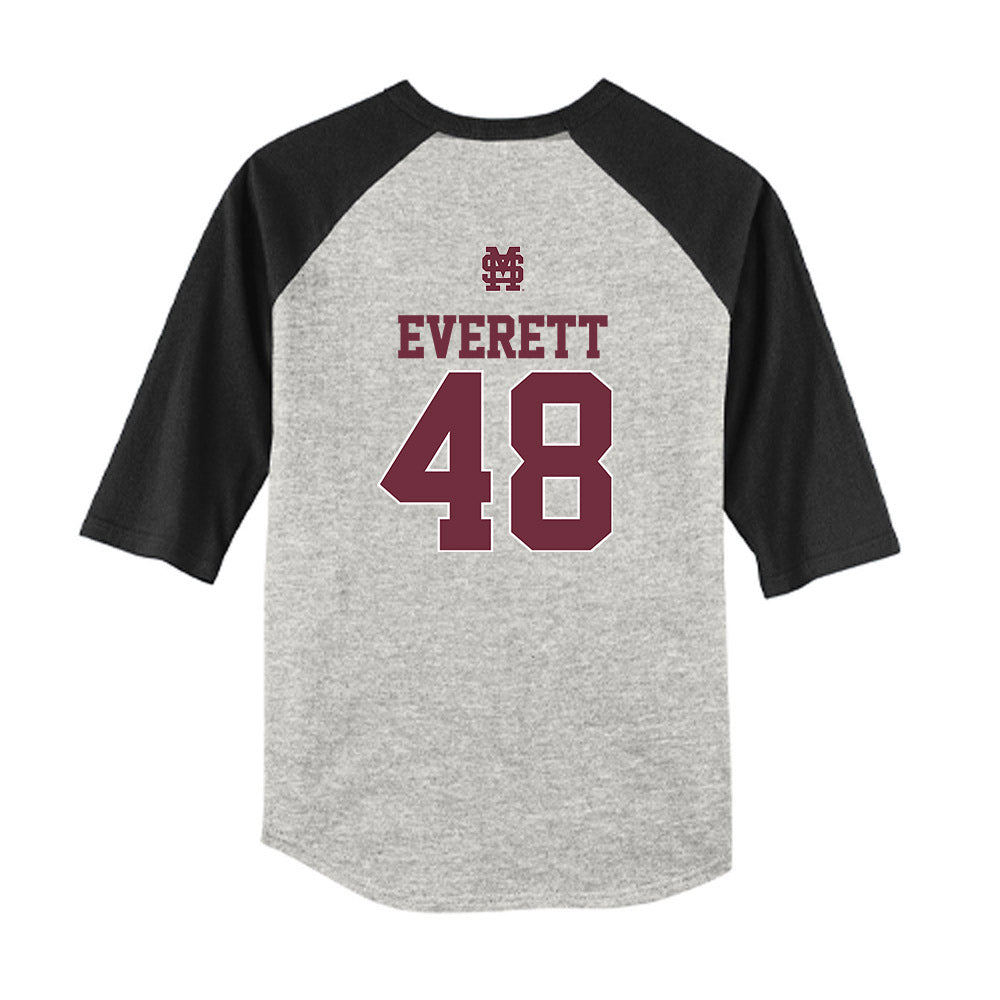 Mississippi State - NCAA Softball : Delainey Everett - USA Youth Raglan T-Shirt-1
