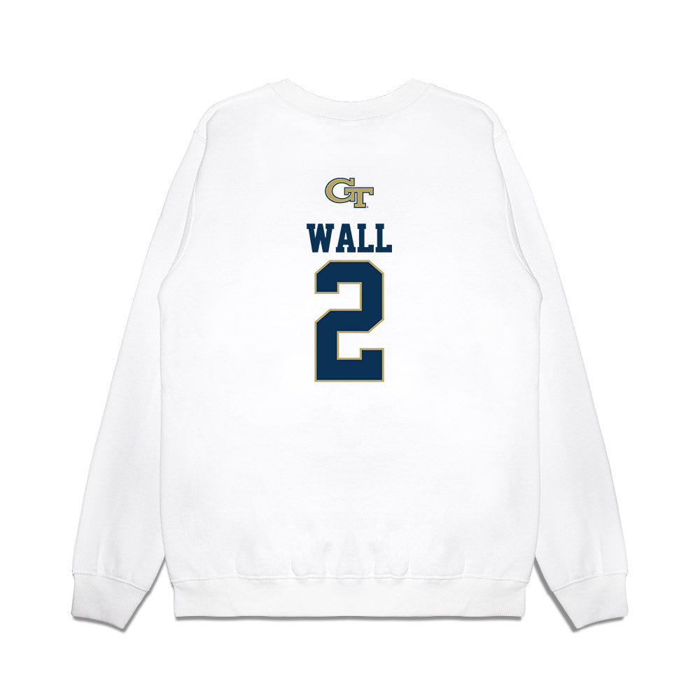 Georgia Tech - NCAA Softball : Raegan Wall - USA Premium Crewneck Sweatshirt-1