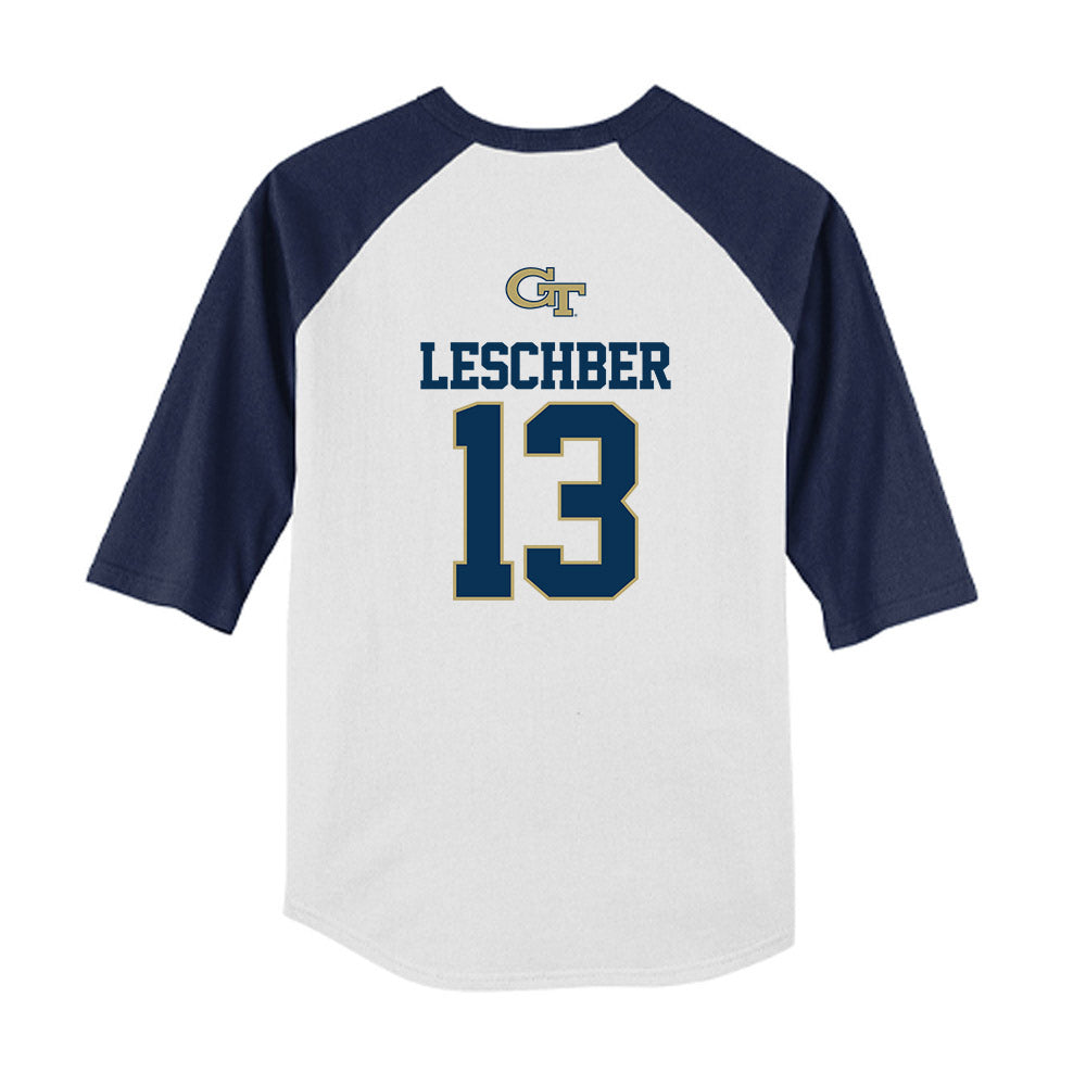 Georgia Tech - NCAA Softball : Addison Leschber - USA Youth Raglan T-Shirt-1