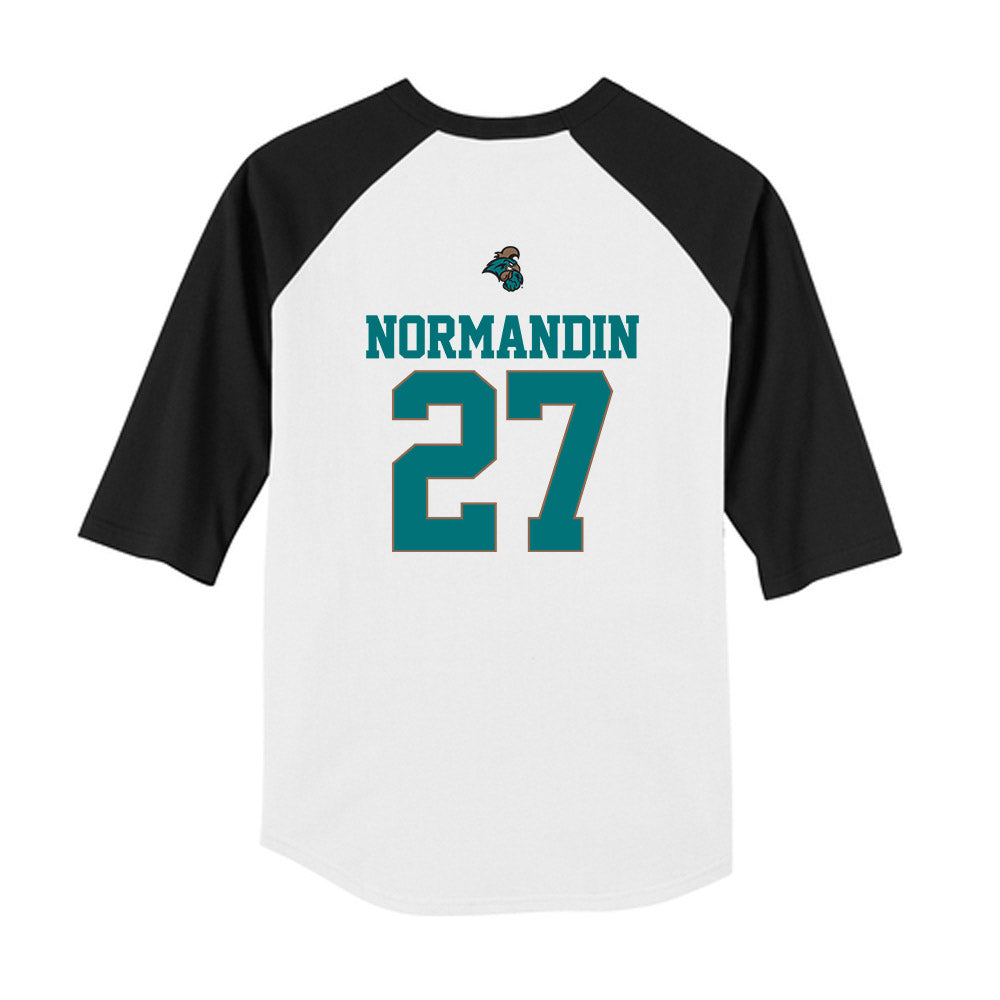 Coastal Carolina - NCAA Softball : Brielle Normandin - USA Youth Raglan T-Shirt-1
