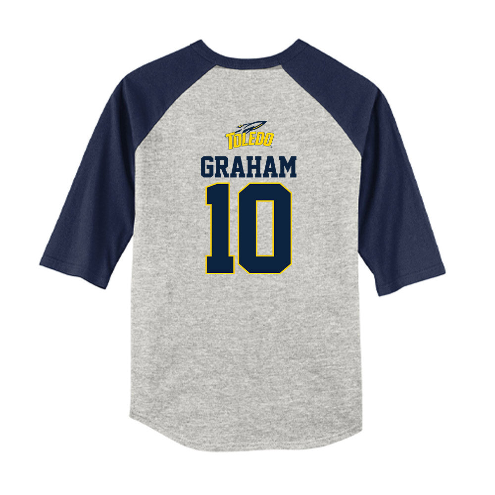 Toledo - NCAA Softball : Kylee Graham - USA Youth Raglan T-Shirt-1