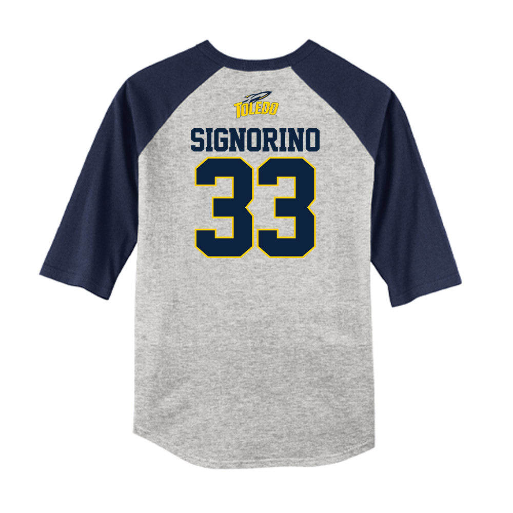 Toledo - NCAA Softball : Olivia Signorino - USA Raglan Shirt-1