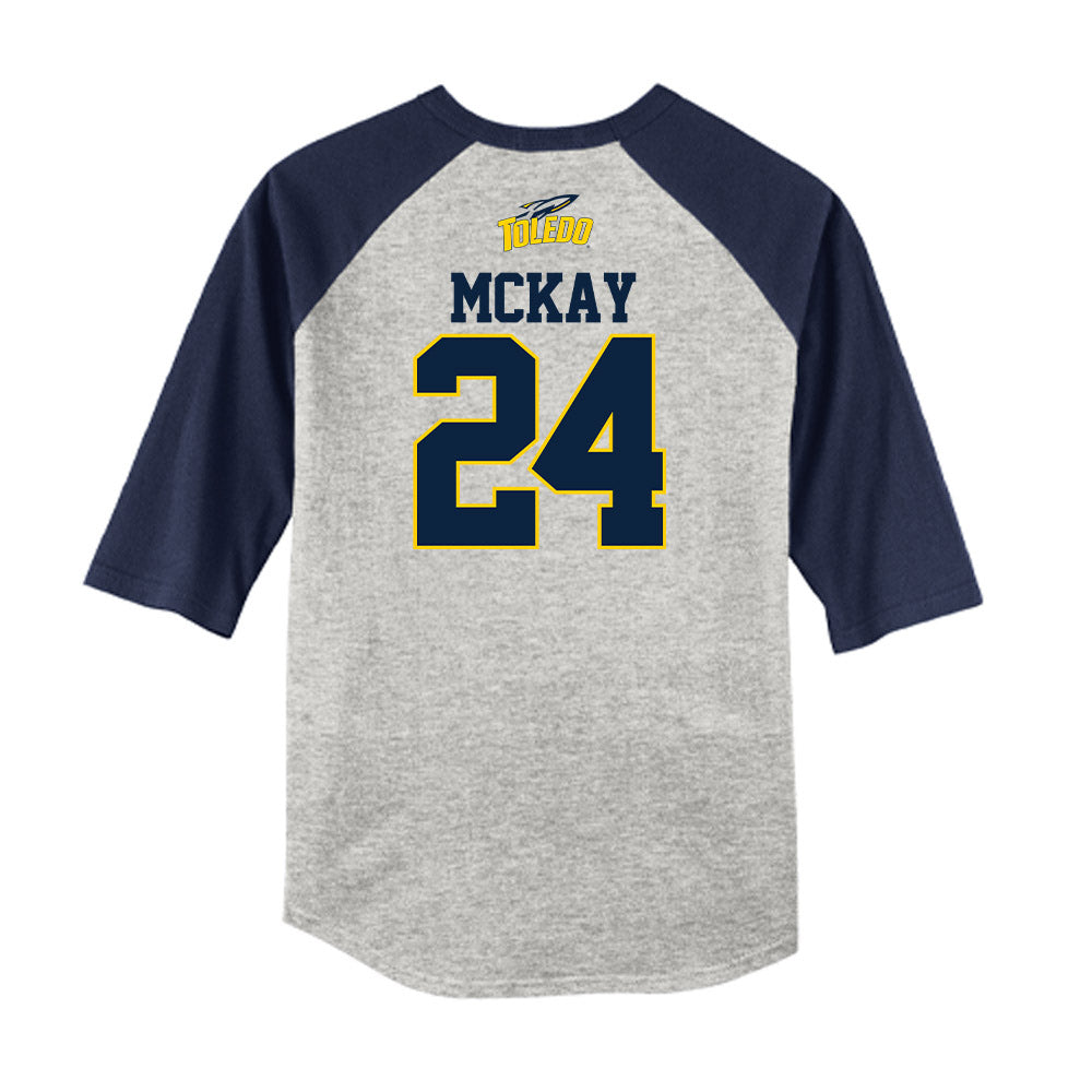 Toledo - NCAA Softball : Maddie McKay - USA Raglan Shirt-1