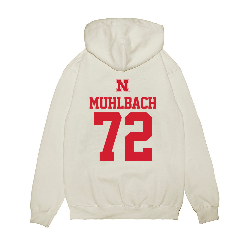 Nebraska - NCAA Softball : Carlie Muhlbach - USA Premium Hooded Sweatshirt-1