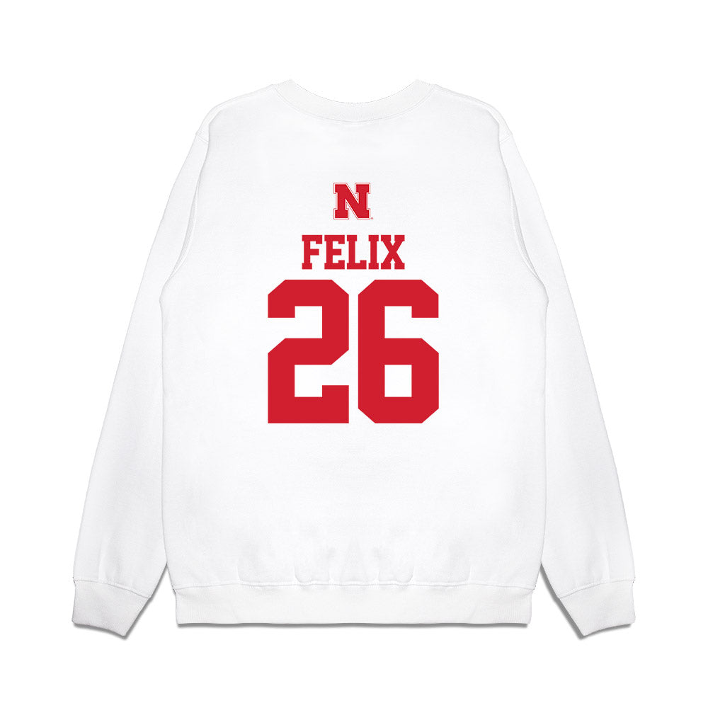 Nebraska - NCAA Softball : Alina Felix - USA Premium Crewneck Sweatshirt-1