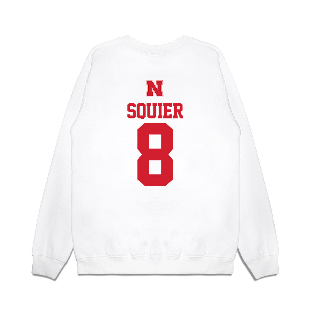 Nebraska - NCAA Softball : Abbie Squier - USA Premium Crewneck Sweatshirt-1