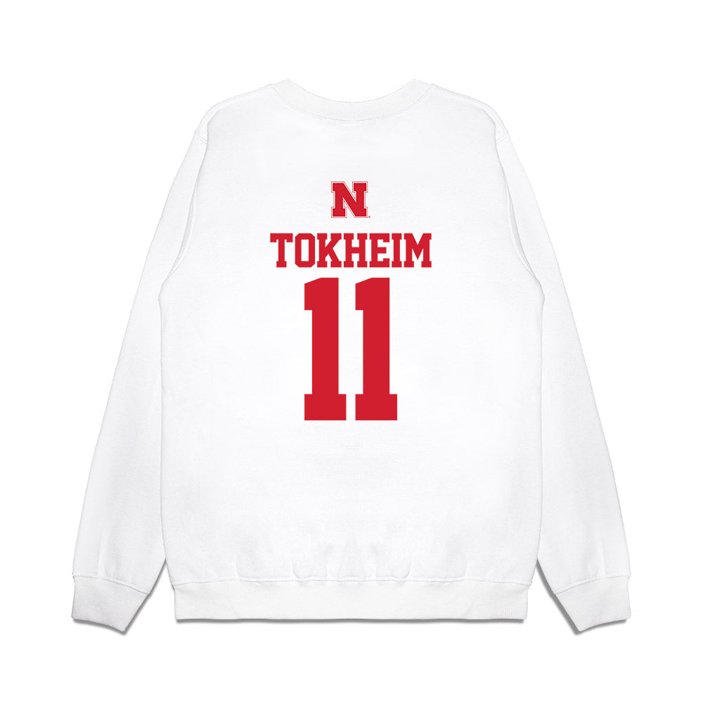 Nebraska - NCAA Softball : Talia Tokheim - USA Premium Crewneck Sweatshirt-1
