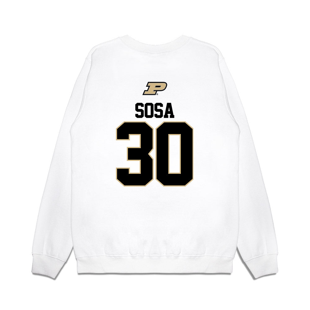 Purdue - NCAA Softball : Gabriela Sosa - USA Premium Crewneck Sweatshirt-1