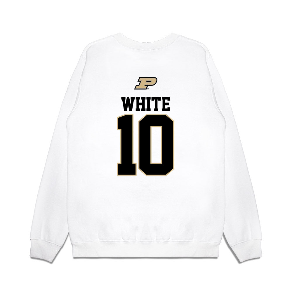 Purdue - NCAA Softball : Savannah White - USA Premium Crewneck Sweatshirt-1