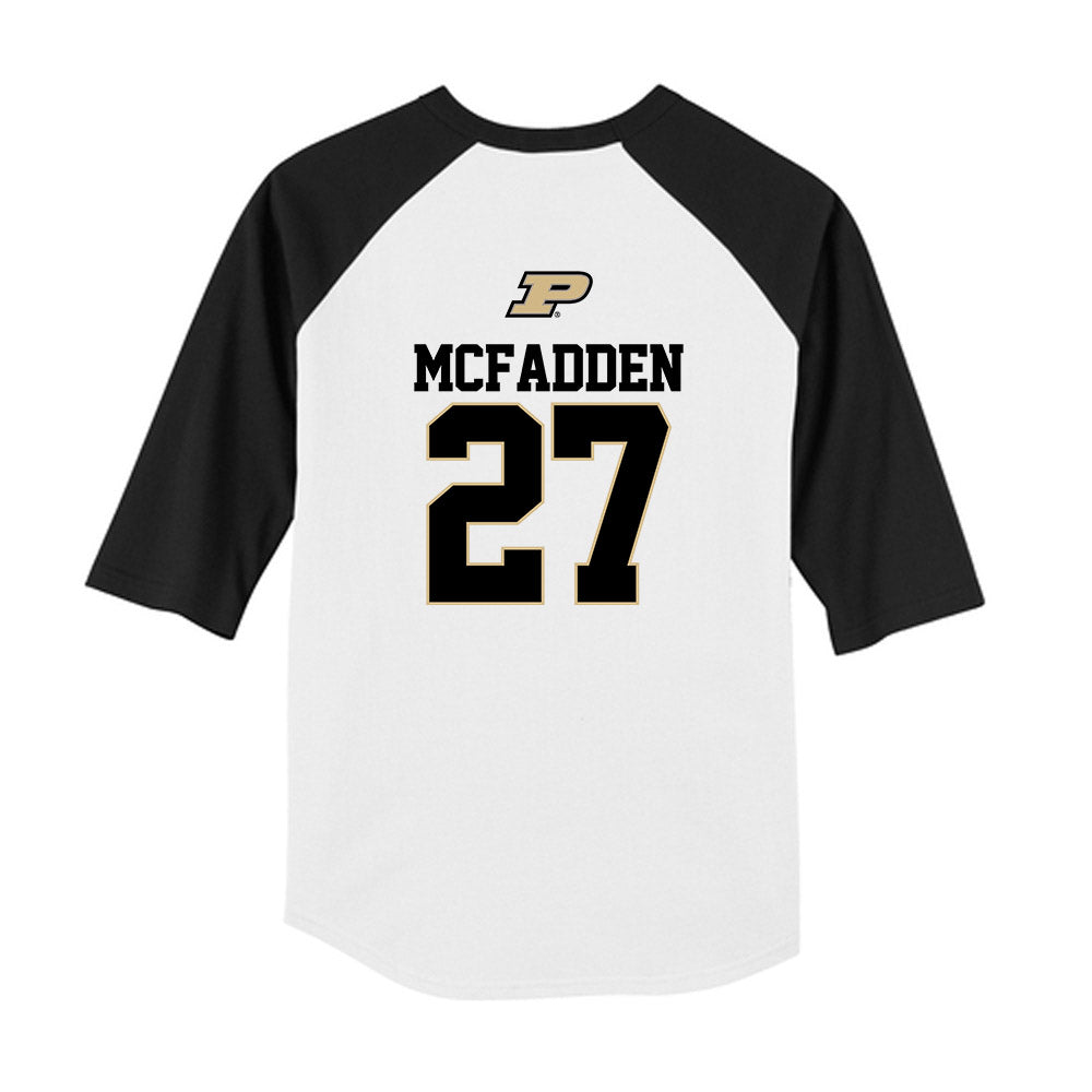 Purdue - NCAA Softball : Olivia McFadden - USA Youth Raglan T-Shirt-1