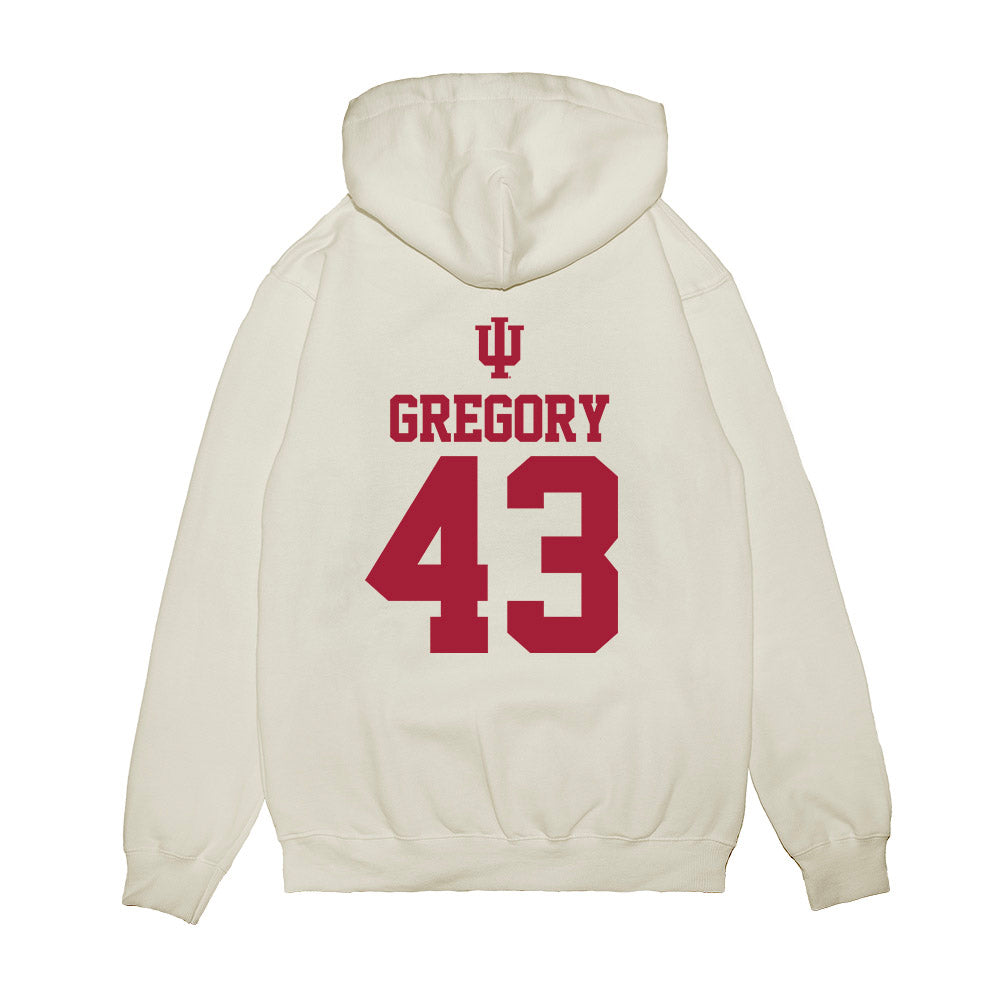 Indiana - NCAA Softball : Megan Gregory - USA Premium Hooded Sweatshirt-1