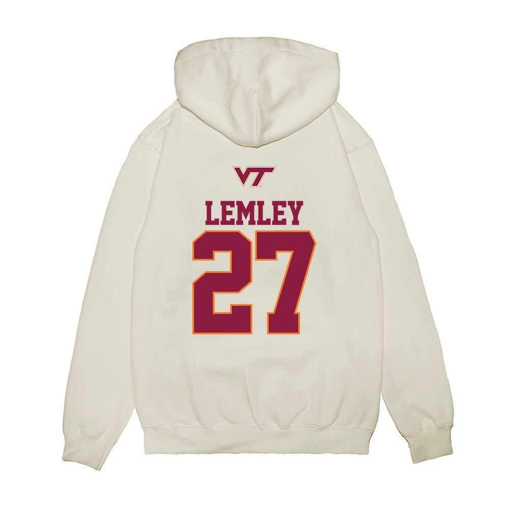 Virginia Tech - NCAA Softball : Emma Lemley - USA Premium Hooded Sweatshirt-1